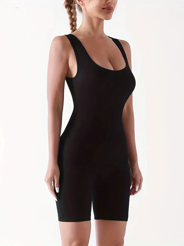 Sleeveless Summer Skinny Workout Jumpsuits - Image 3