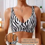 Women’s Seamless V Neck Sports Bra