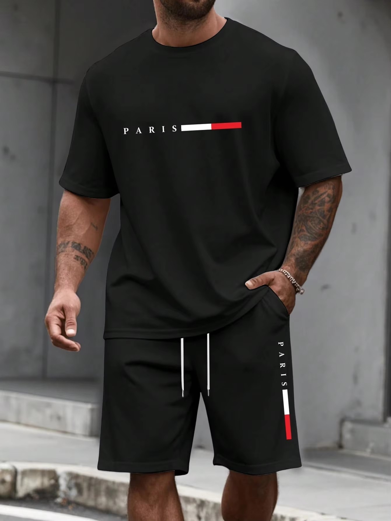 Men’s Casual T-Shirt & Shorts Set