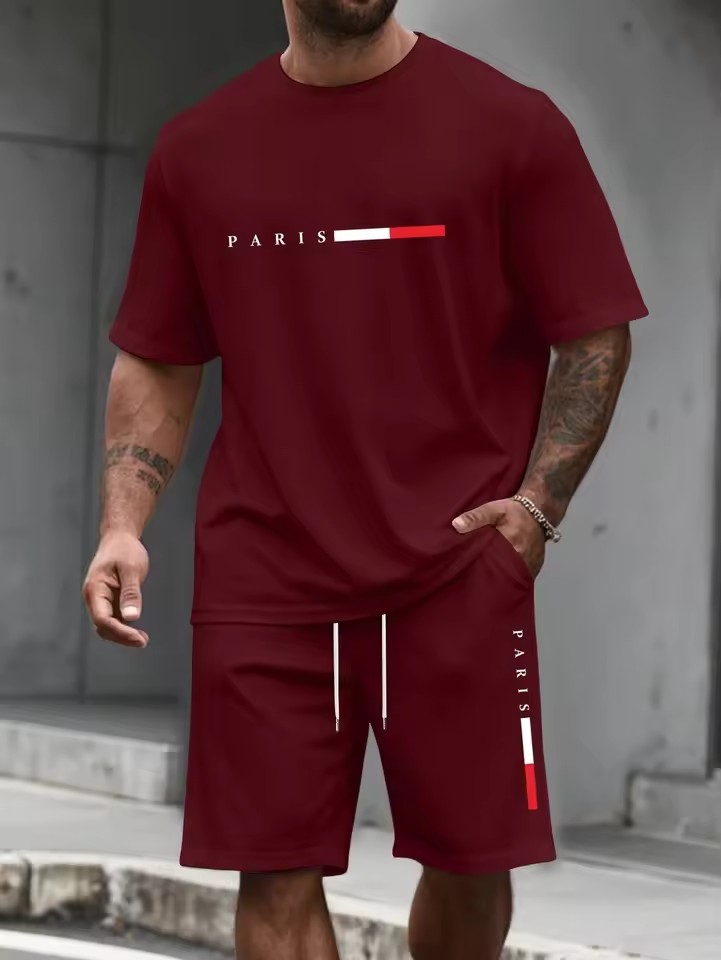 Men’s Casual T-Shirt & Shorts Set - Image 2