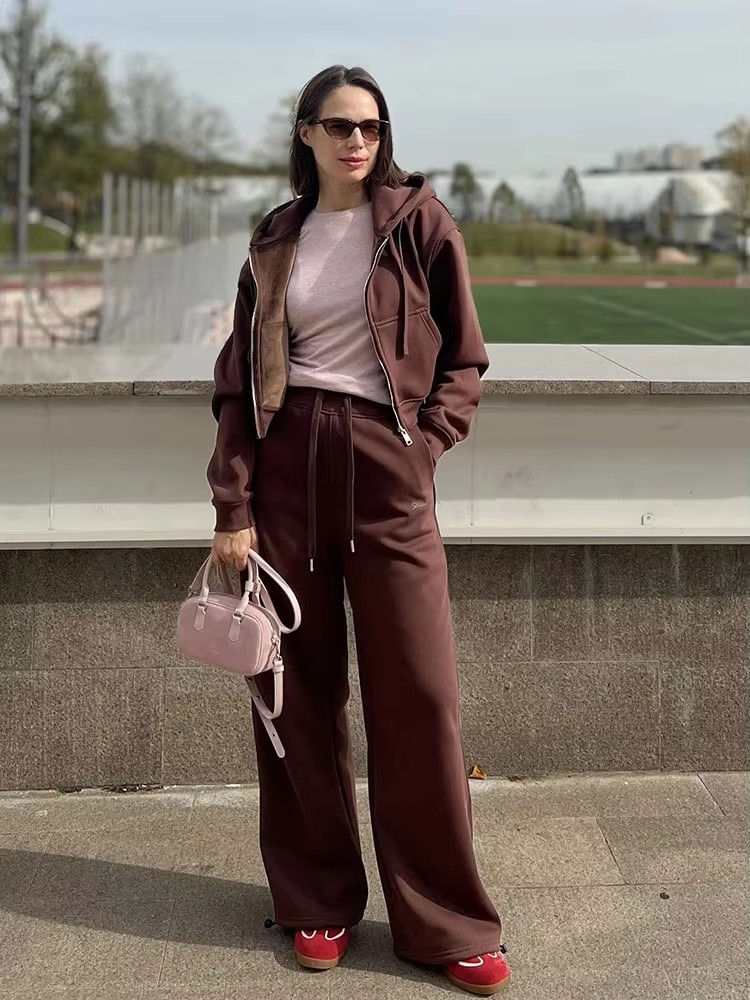 Women’s Fleece Zip Hoodie & Sweatpants Set